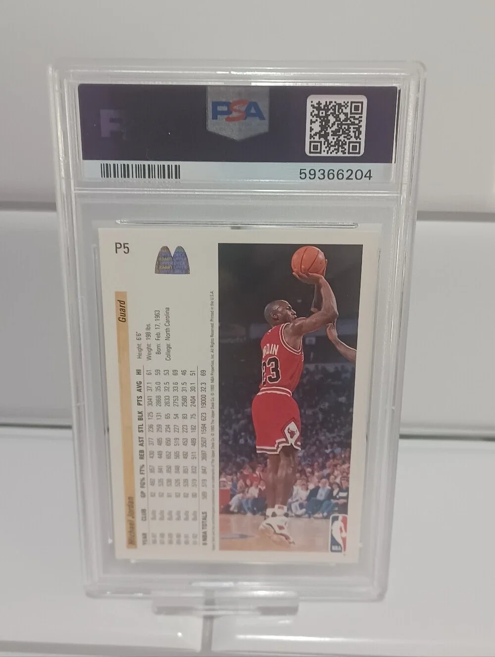 Michael Jordan 1992 Upper Deck McDonalds #P5 Bulls Graded PSA 7 MINT